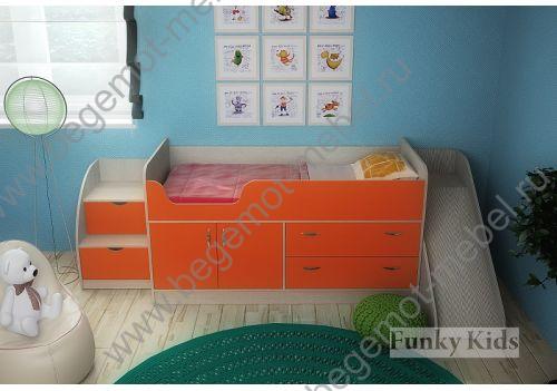 купить недорогую детскую кровать-чердак Фанки Кидз со склада в Москве