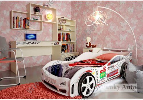 Готовая детская комната Кросс Кар 2 Оптима и мебель Фанки Авто