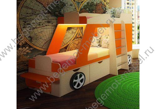Джип Фанки Двухэтажная кровать-машина для детей 