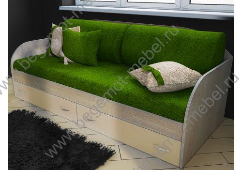 Наматрасник и комплект подушек для детских кроватей. Цвет - зеленый