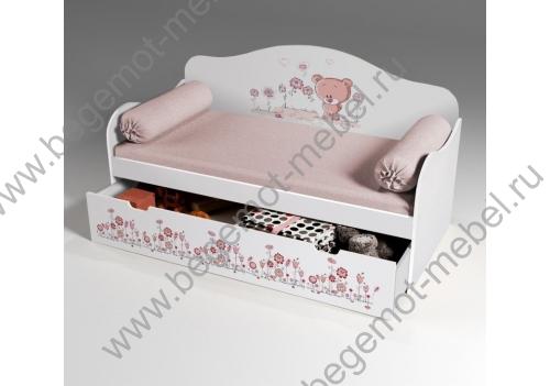 Кровать Мишка для детей с ящиком