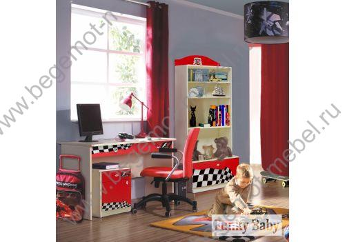 Мебель для детских комнат Фанки Авто: стол письменный + тумба + стеллаж