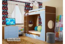 Детская двухъярусная кровать Фанки Кидз 2 для двоих детей