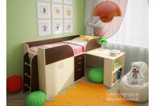 детская кровать-чердак Фанки Кидз 10 со склада в Москве
