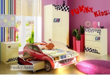 Мебель для детей Фанки Авто + кровать машина Ниссан Жук