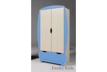 шкаф в детскую комнату со штангой для вешалок вырастайа азбука мебели москва