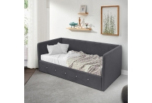 Кровать Сарта - цвет обивки серый