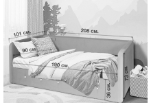 Схема мягкой кровати Сарта Plus