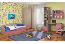Детская комната Дельта №17 Сонома/Розовый