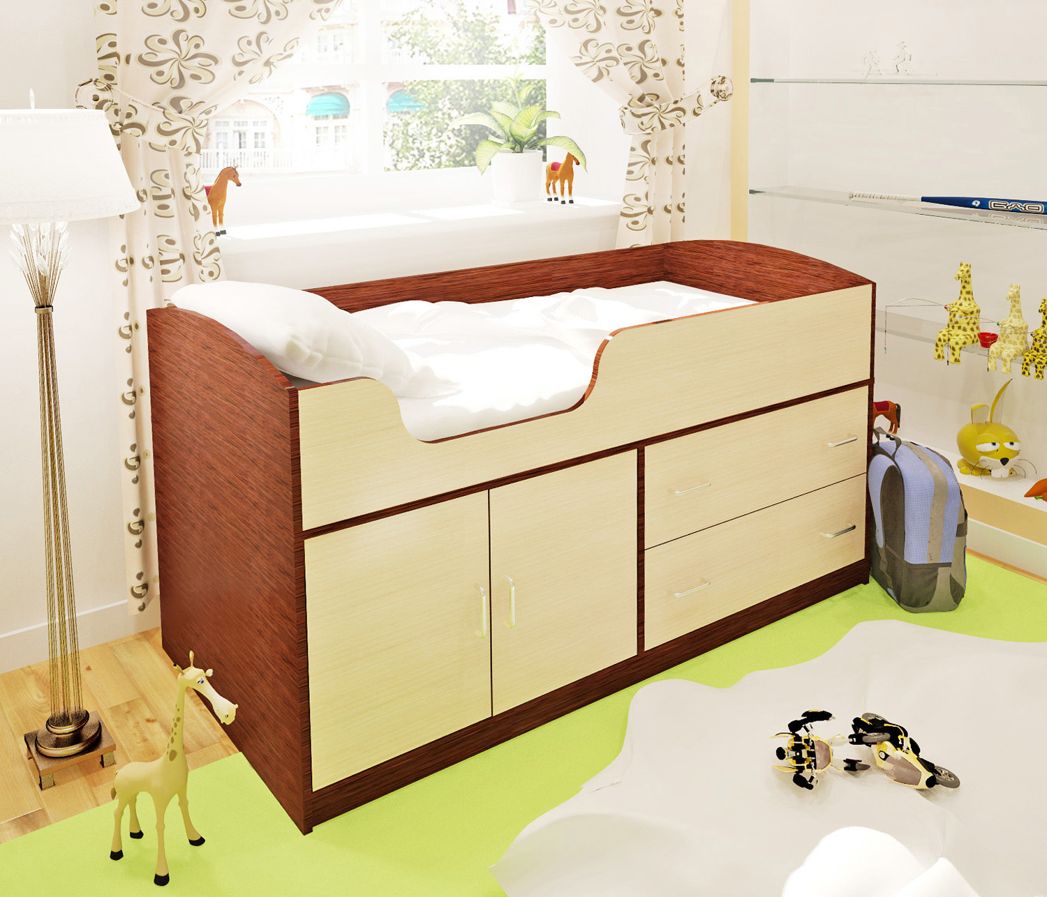 кроватка Жирафы, детская кровать машина) произведены из