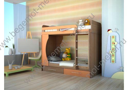 Детская двухъярусная кровать Орбита-2 - купить в Москве