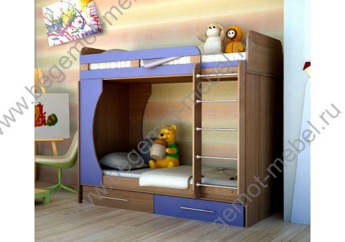 Двухъярусная кровать Орбита-2: детская мебель для двоих детей