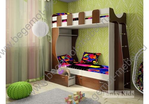 Детская кровать для двоих детей Фанки Кидз 5 