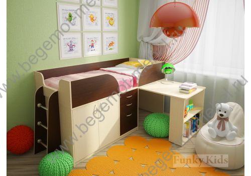 Детская мебель Фанки Кидз 10 с рабочей зоной