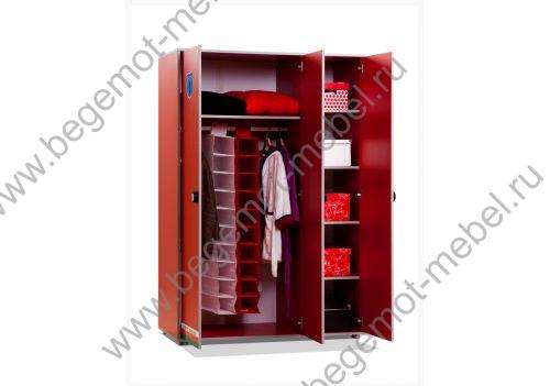 Шкаф 3-х дверный TURBO RED T501LXR наполнение
