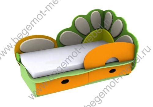 кровать ромашка 2 с бортиком листок