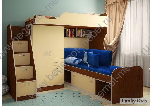 мебель для двоих детей Фанки Кидз 4 с подушками 