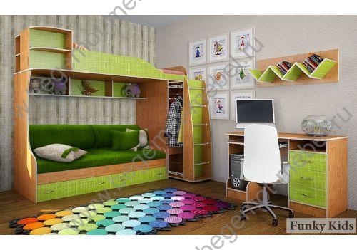 комплект детской мебели Фанки Кидз 12 + подушки и наматрасник