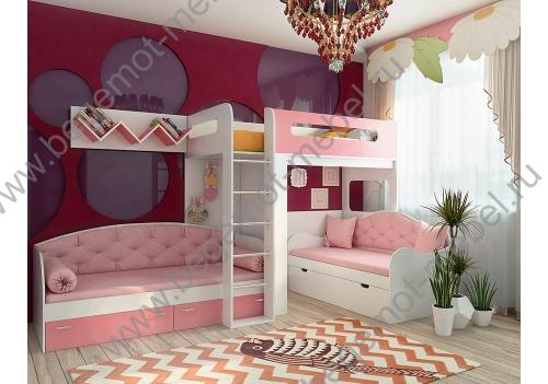 Детская мебель Фанки Кидз - комната для девочек 