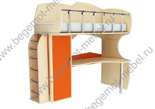 Детская кровать-чердак МКЛево 22 (1900х800), лестница в стоимость не входит