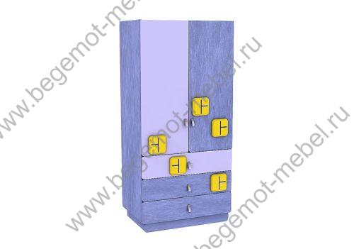 Шкаф-комодик ТеремоК- Б8 расцветка 1 - мебель для детей Сказка