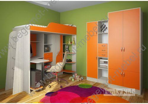 Детская комната Фанки Кидз корпус сосна лоредо фасад оранж