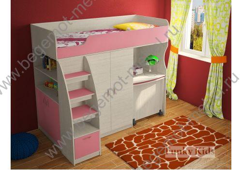 Мебель для девочек Фанки Кидз -18 сосна лоредо-розовый