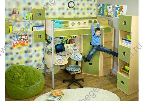 детская комната ПОлосатый рейс - кровать