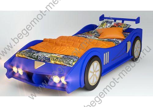 Кровать в виде машины Макларен синяя