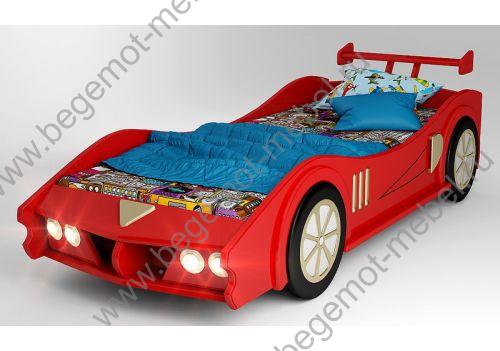 Кровать в форме машины Макларен цвет красный
