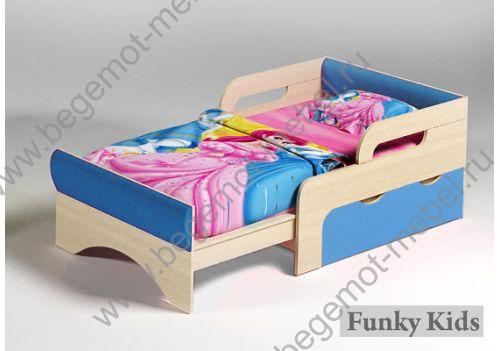 детская кровать раскладная Вырастайка с ящиком 
