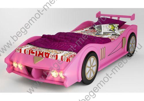 Кровать-машина Макларен розовая
