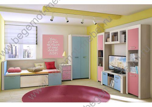 Молодежная серия мебели Фанки Тайм - готовая комната для девочек 