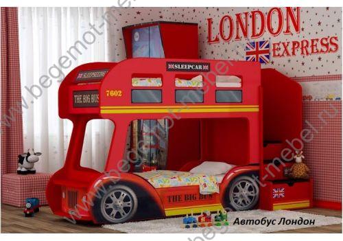 Кровать автобус Лондон от фабрики Ред Ривер