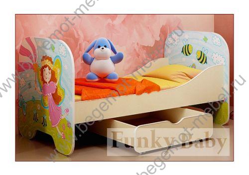 детская кроватка для девочки Фея купить не дорого в москве