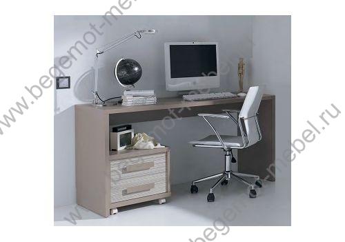 Письменный стол D6080 + подкатная тумба D4013 серии Данза