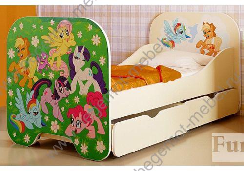 кровать для детей Фанки Пони