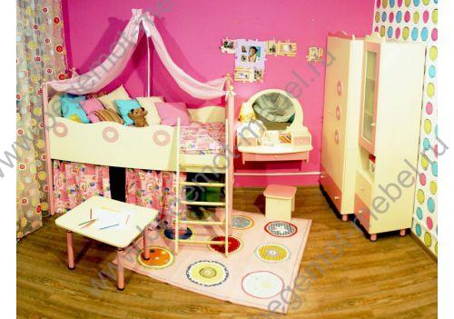 мебель Принцесса для девочек в розовом цвете 