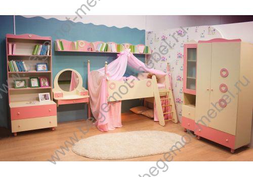 Принцесса - детская мебель для девочки в розовом цвете