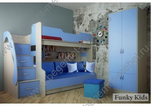 мебель Фанки Кидз 21 + комплект подушек и наматрасник 