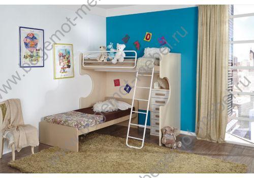 Комплект детской мебели Данза с кроватью