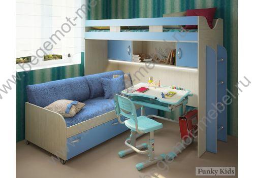 Готовая детская мебель для детей Фанки Кидз 22 с подушками