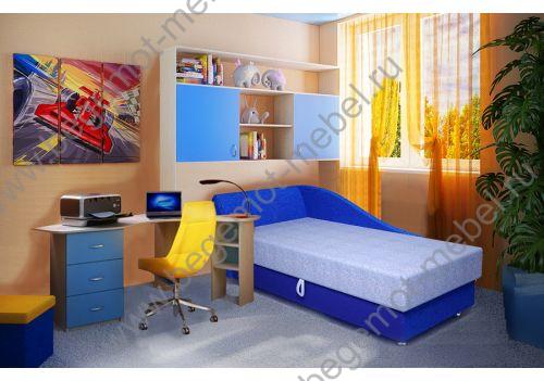 Кушетка Свит (голубой цвет) + мебель Фанки Кидз. 