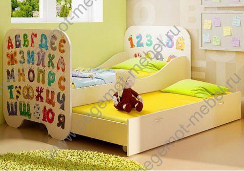 Кровать для двоих детей с выдвижным спальным местом Фанки Беби 