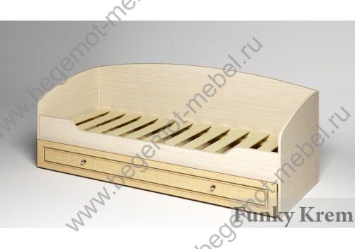 Кровать с ящиком ФКР-01 Фанки Крем