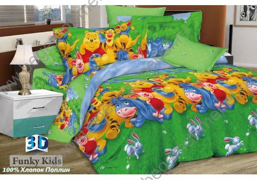 Детское постельное белье для 1,5 кроватей Винни Пух