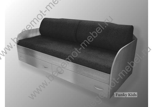 Комплект подушек и покрывало для низких кроватей Фанки Кидз. Цвет - серый 