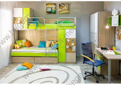 детская готовая комната для двоих детей серия Твист 38 попугаев