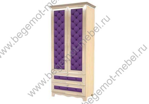 Шкаф-гардероб 2х дверный с выдвижными ящиками Гламур, ШГ 6-22 