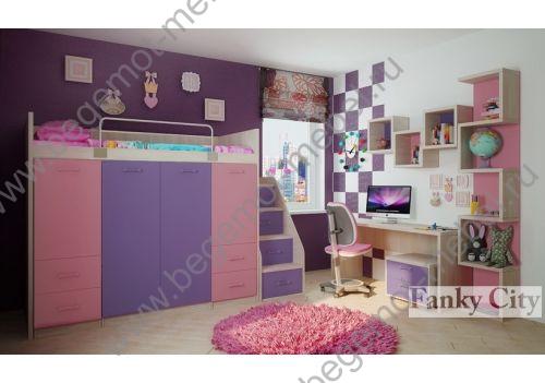модульная мебель Фанки Сити для детей, итальянская кровать сити фанки